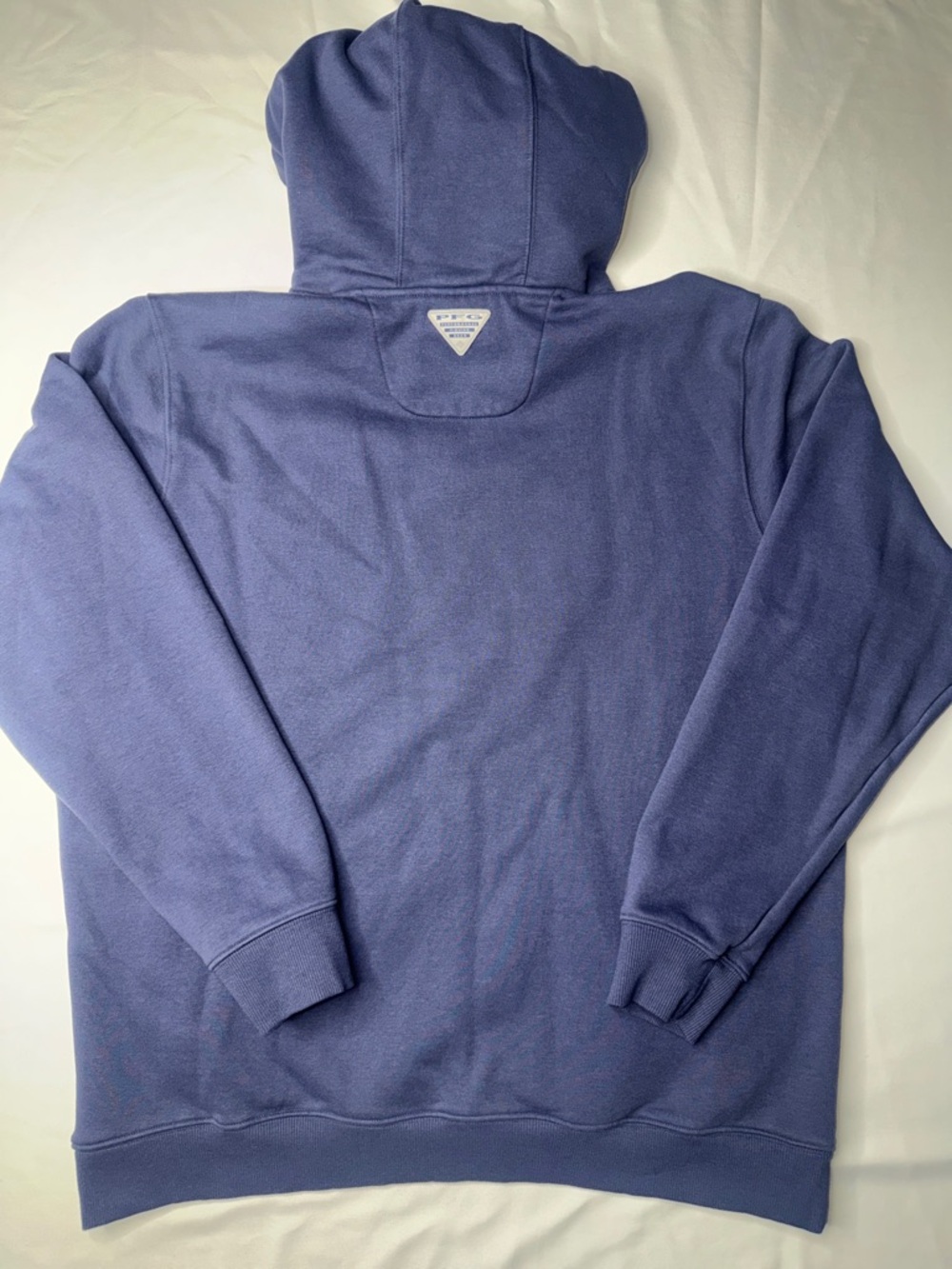 Columbia PFG Performance Fishing Gear Hoodie Blue XL First On Water - Picture 6 of 7